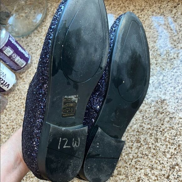 Dance 🕺 in Amalfi Purple Glitter ✨ & Sparkle ✨ Loafers 👞 👞 Sleek Slip-Ons 🪩 - Picture 9 of 17